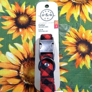 X Small/ Small  Red❤ Buffalo checkered Collar